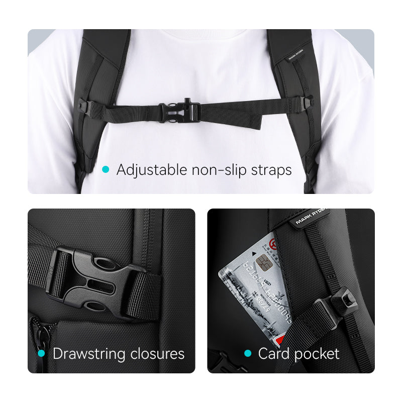 Super Light: Multi-compartment Waterproof Leather Computer Commuter Backpack