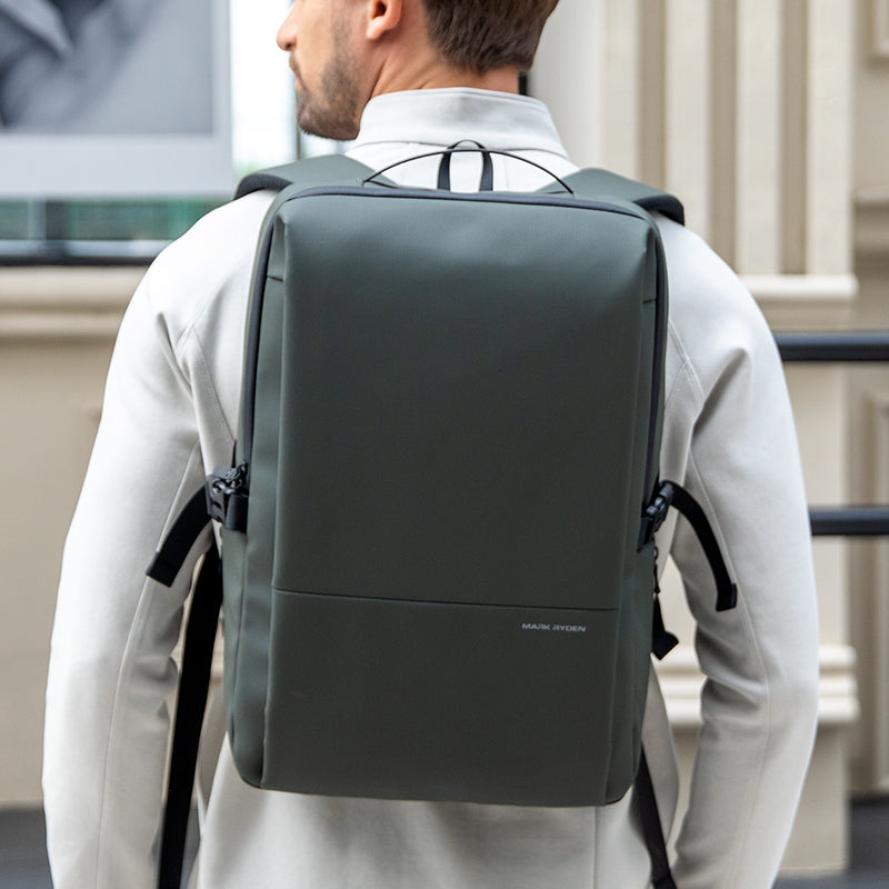 Super Light: Multi-compartment Waterproof Leather Computer Commuter Backpack