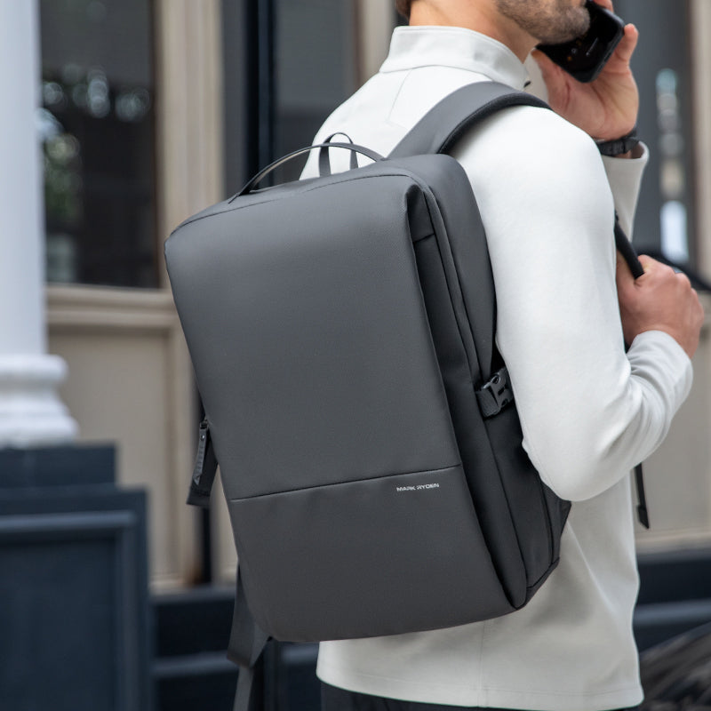 Super Light: Multi-compartment Waterproof Leather Computer Commuter Backpack