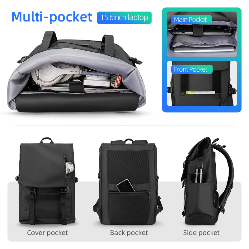 Balo: Expandable Multi-Pocket Multifunctional Backpack