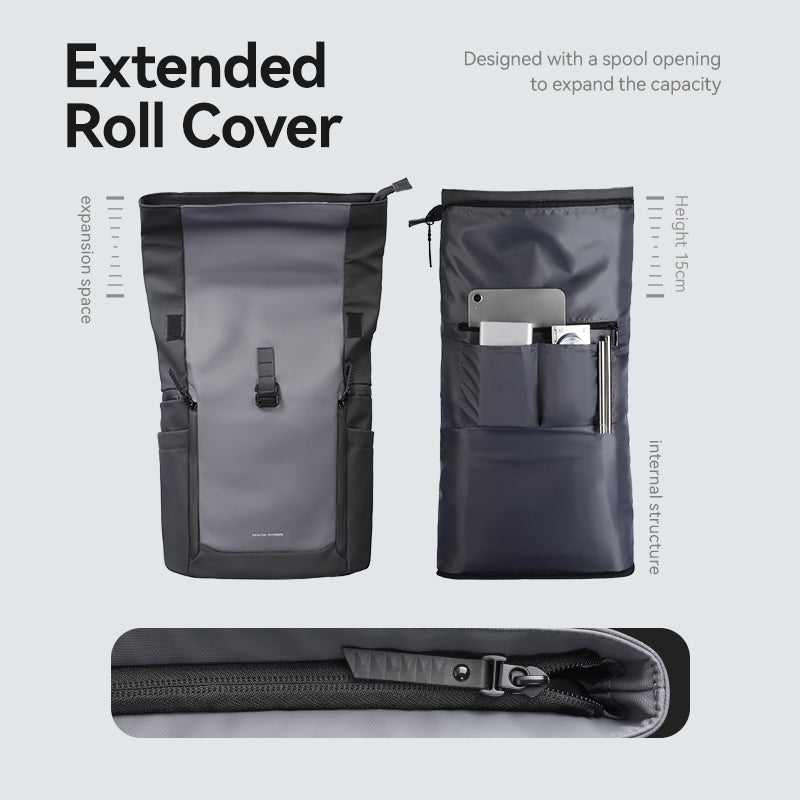 DynaPack : sac pour ordinateur portable multi-compartiments élégant avec un design dynamique et un accès facile 