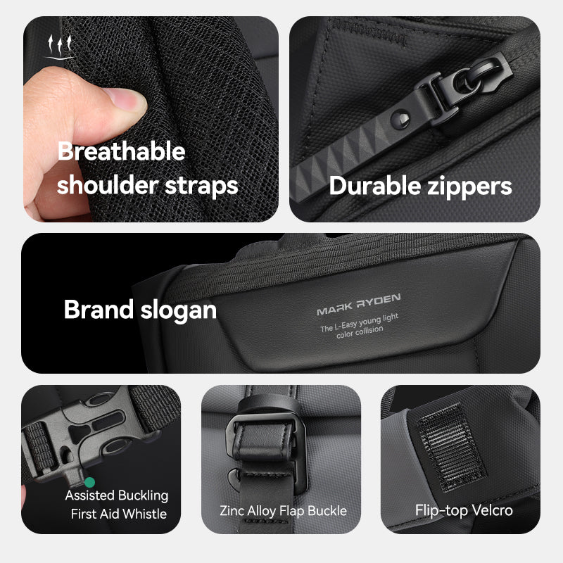 DynaPack : sac pour ordinateur portable multi-compartiments élégant avec un design dynamique et un accès facile 