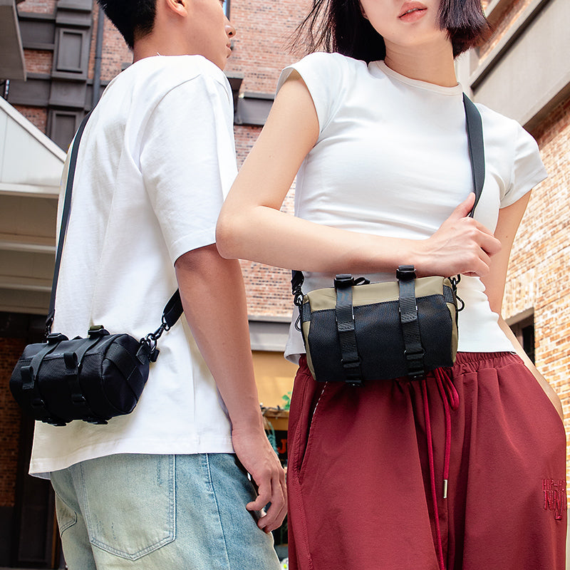 MotoBarrel: Cylinder Crossbody Bag with Strap For Fashion Forward