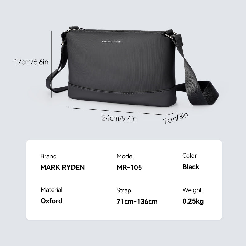 Easypose: 0.25kg Lightweight Waterproof Crossbody Bag Ideal for Everyday Use