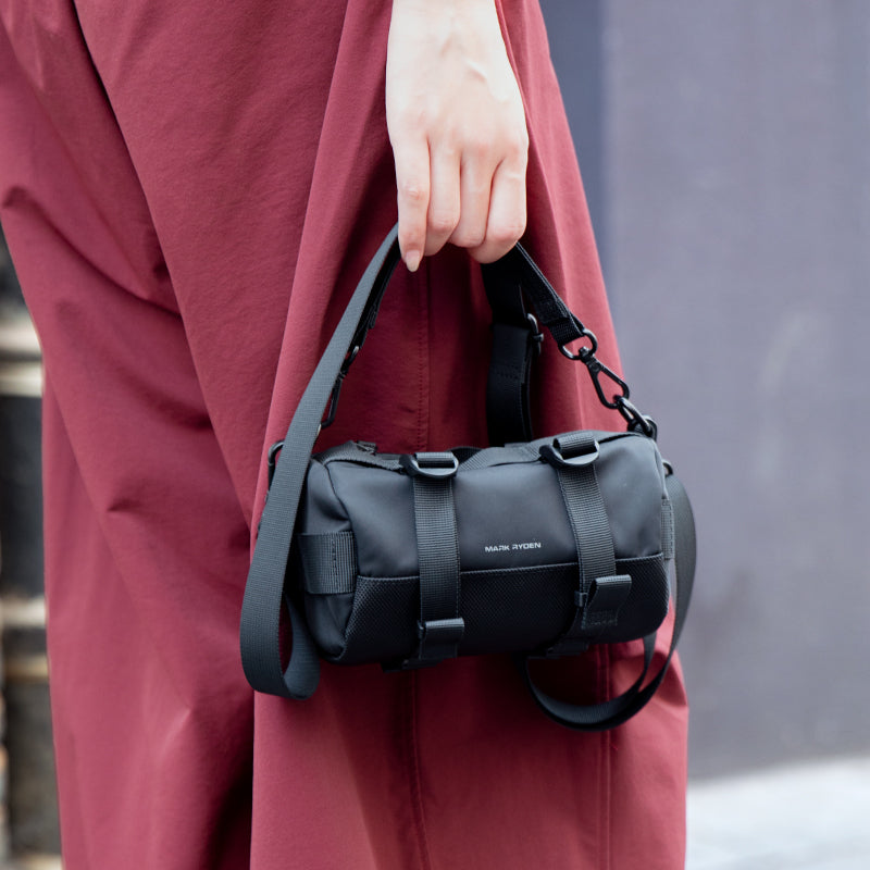 MotoBarrel: Cylinder Crossbody Bag with Strap For Fashion Forward