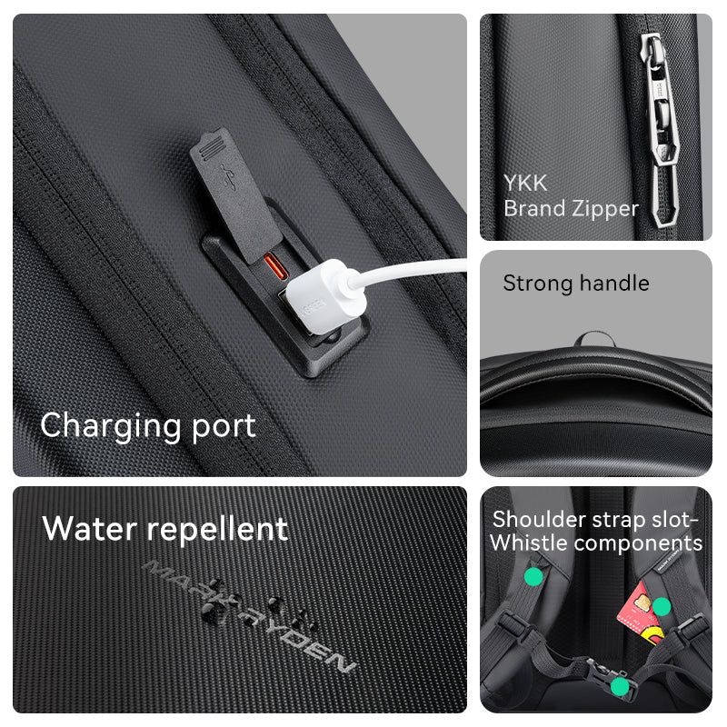 The Ratio Arc Compartment: Hard-shell Waterproof Laptop Backpack