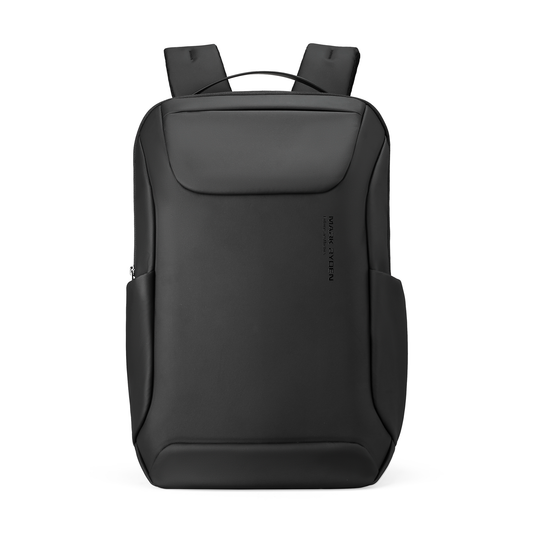 Eminence: Stylish Leather Waterproof Multiple Compartments Backpack with USB Port