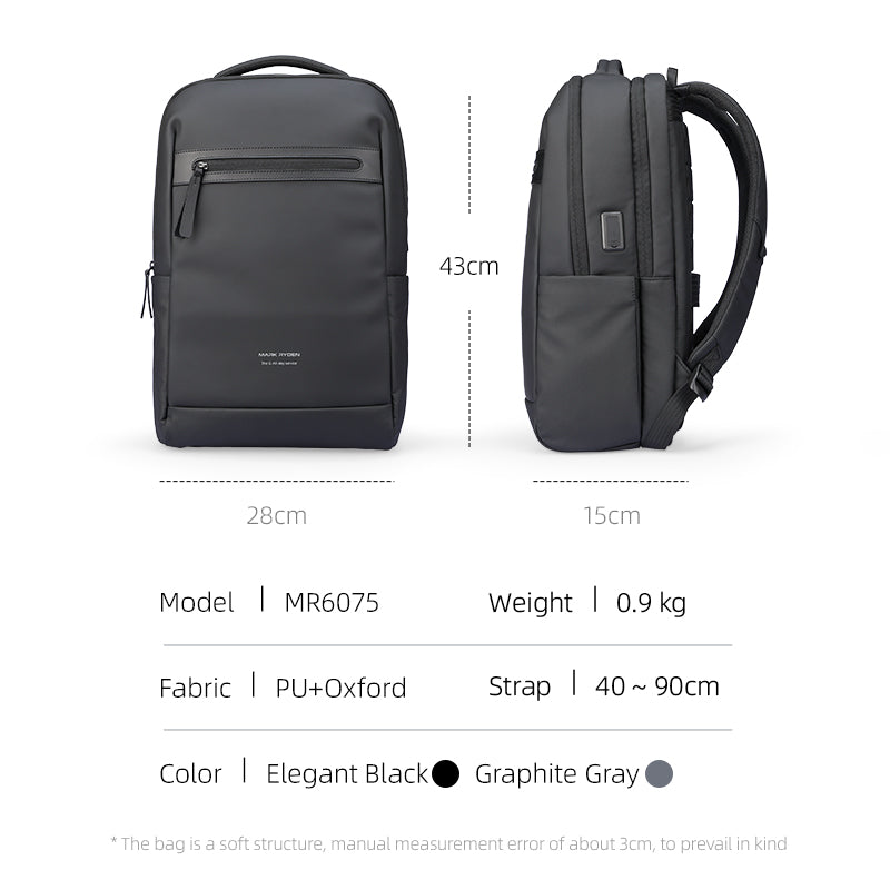 UrbanFlex Lite: Lightweight Backpack with Separate Computer Compartment Designed for Business