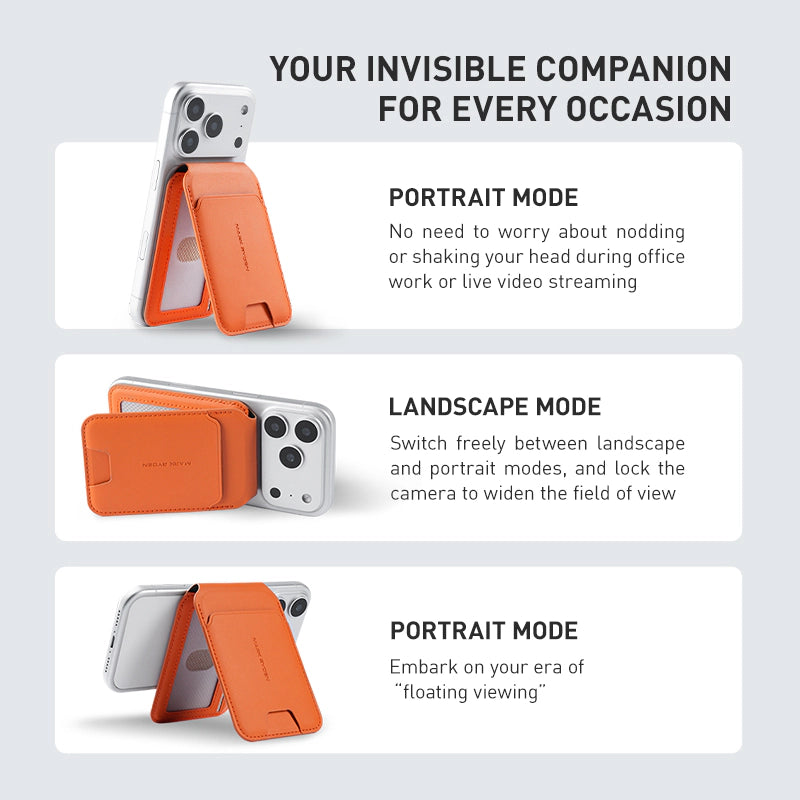 MARKRYDEN MagFold MagSafe Foldable Card Holder Wallet 3 mode for daily use