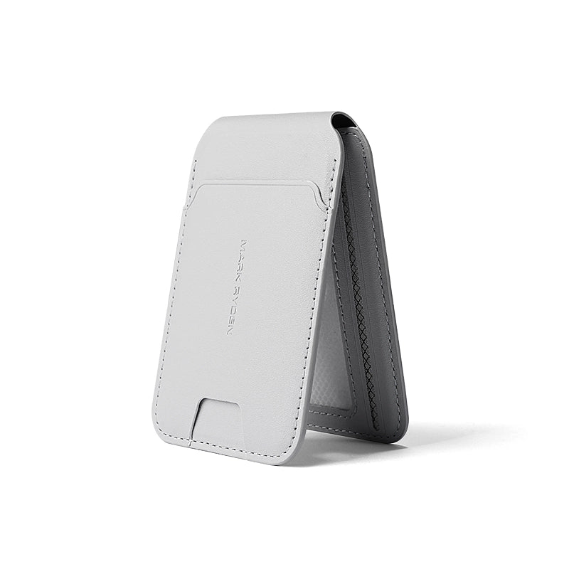 MARKRYDEN MagFold MagSafe Foldable Card Holder Wallet Cloud Isle White