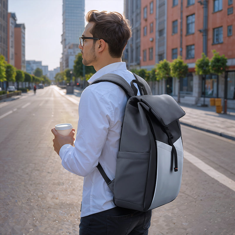 Urbanity Elegant Gray Backpack MR7802: Spacious & Durable | Mark Ryden – MARK  RYDEN Global