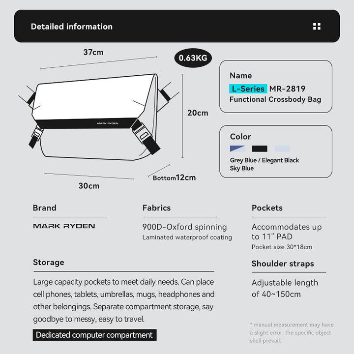 Mailman Essentials Mailman MR2819: Stylish Messenger Bag for All Your Essentials | Mark ...