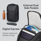 Polycom 2nd: Waterproof Backpack with Built-in USB for Travelling