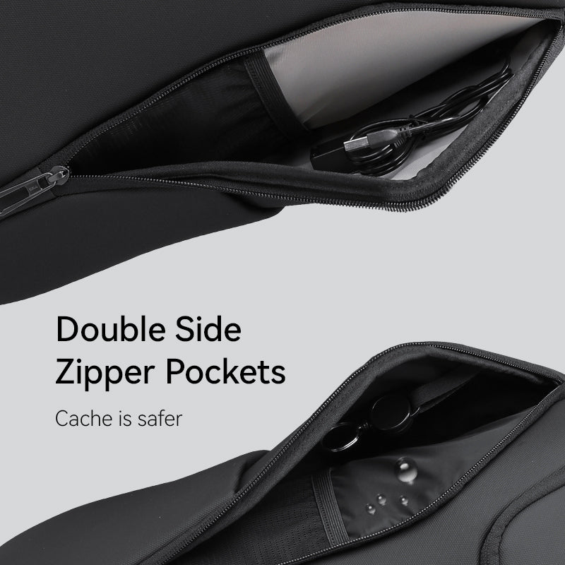 Polycom 2nd: Waterproof Backpack with Built-in USB for Travelling