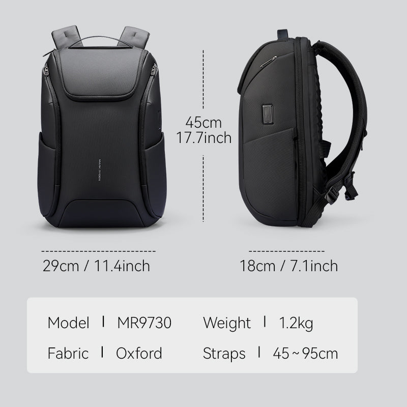 Polycom 2nd: Waterproof Backpack with Built-in USB for Travelling