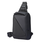 MARKRYDEN ChargeSling Black crossbody bag front view