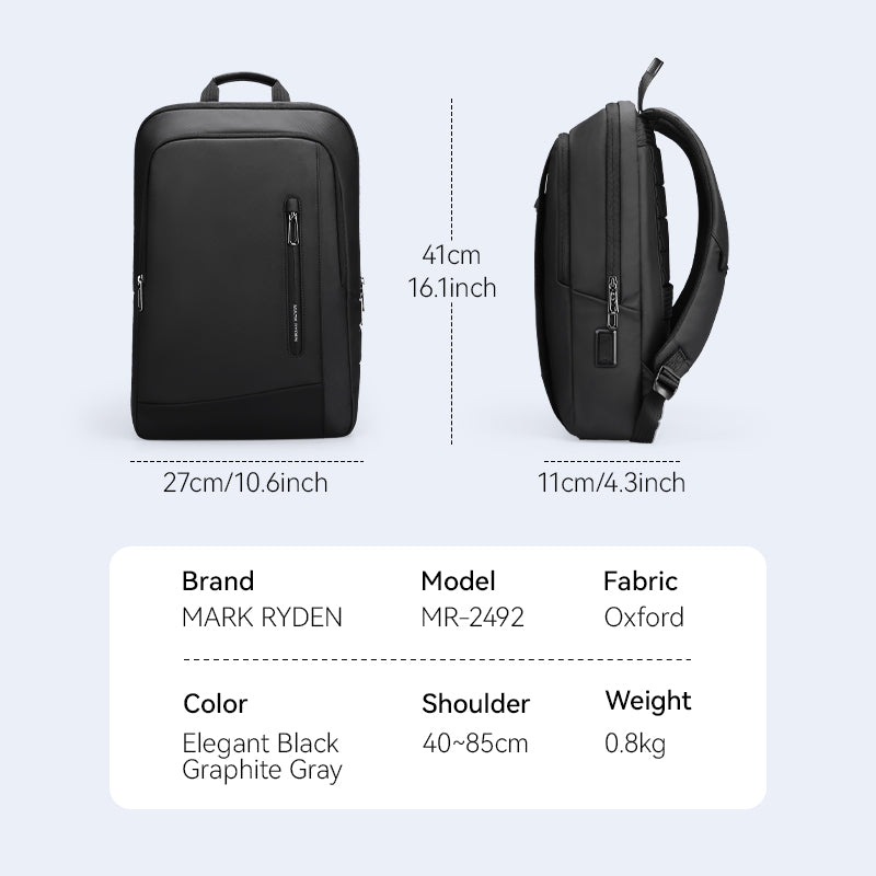 UrbanLite Pro: Sleek & Water-Resistant Business Travel Backpack