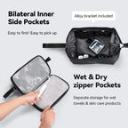 Switchstorage V: Toiletry Bag with Wet and Dry Areas for Modern Travelers