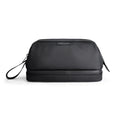 Switchstorage V black toiletry bag with wet/dry areas for modern travelers