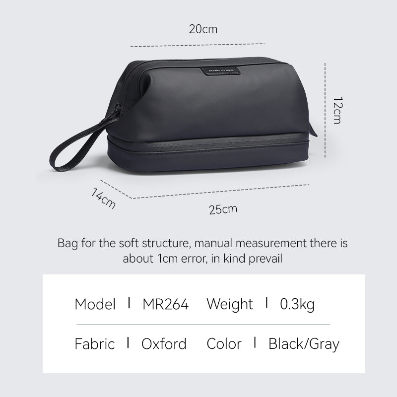 Switchstorage V: Toiletry Bag with Wet and Dry Areas for Modern Travelers