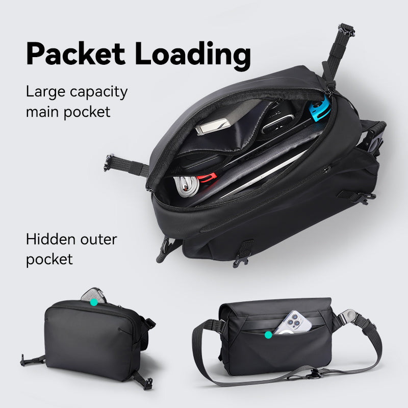 GameFlow: 500g Waterproof Switch Sling Bag for Urban Gamers