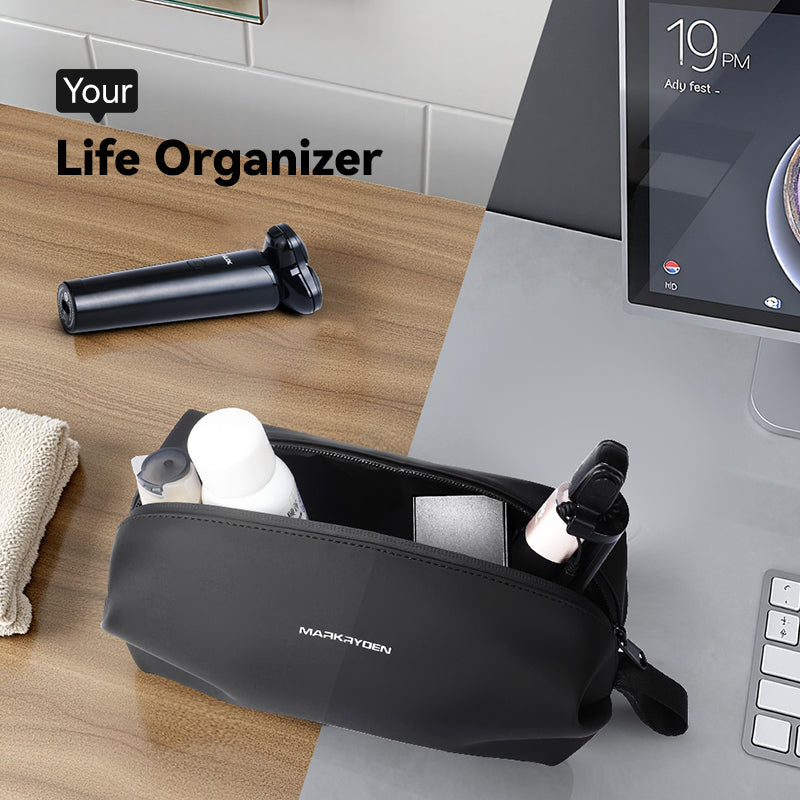 Switchstorage VI: Lightweight PU Toiletry Bag Gray