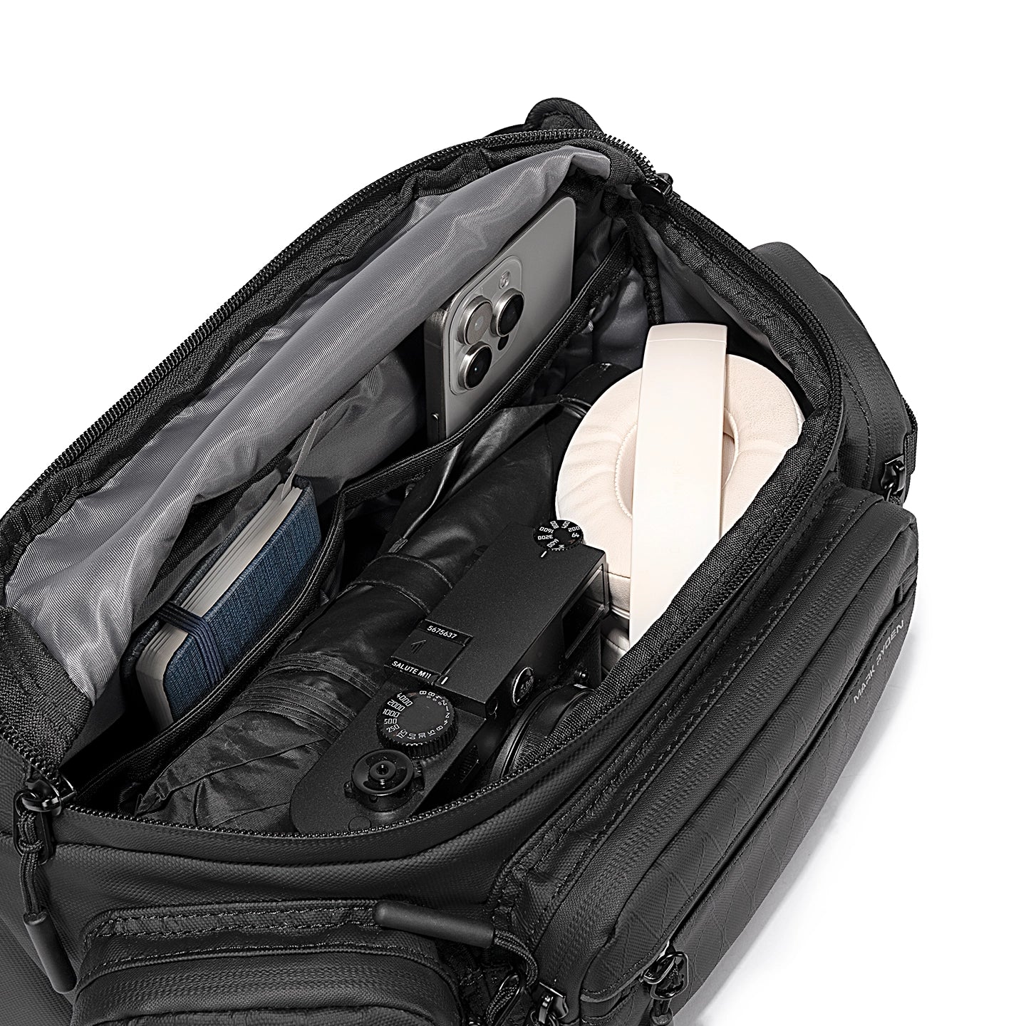 Aegis: Fully Enclosed Waterproof Crossbody Bag with Multi-pocket Storage for Explorers