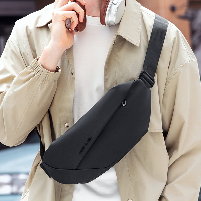 RapidPack Lite: Tri-Compartment Waterproof Sling Pack for Commute