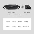 RapidPack Lite: Tri-Compartment Waterproof Sling Pack for Commute