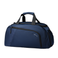 Mark Ryden TripVault navy blue travel duffel bag with separate shoe compartment for gym