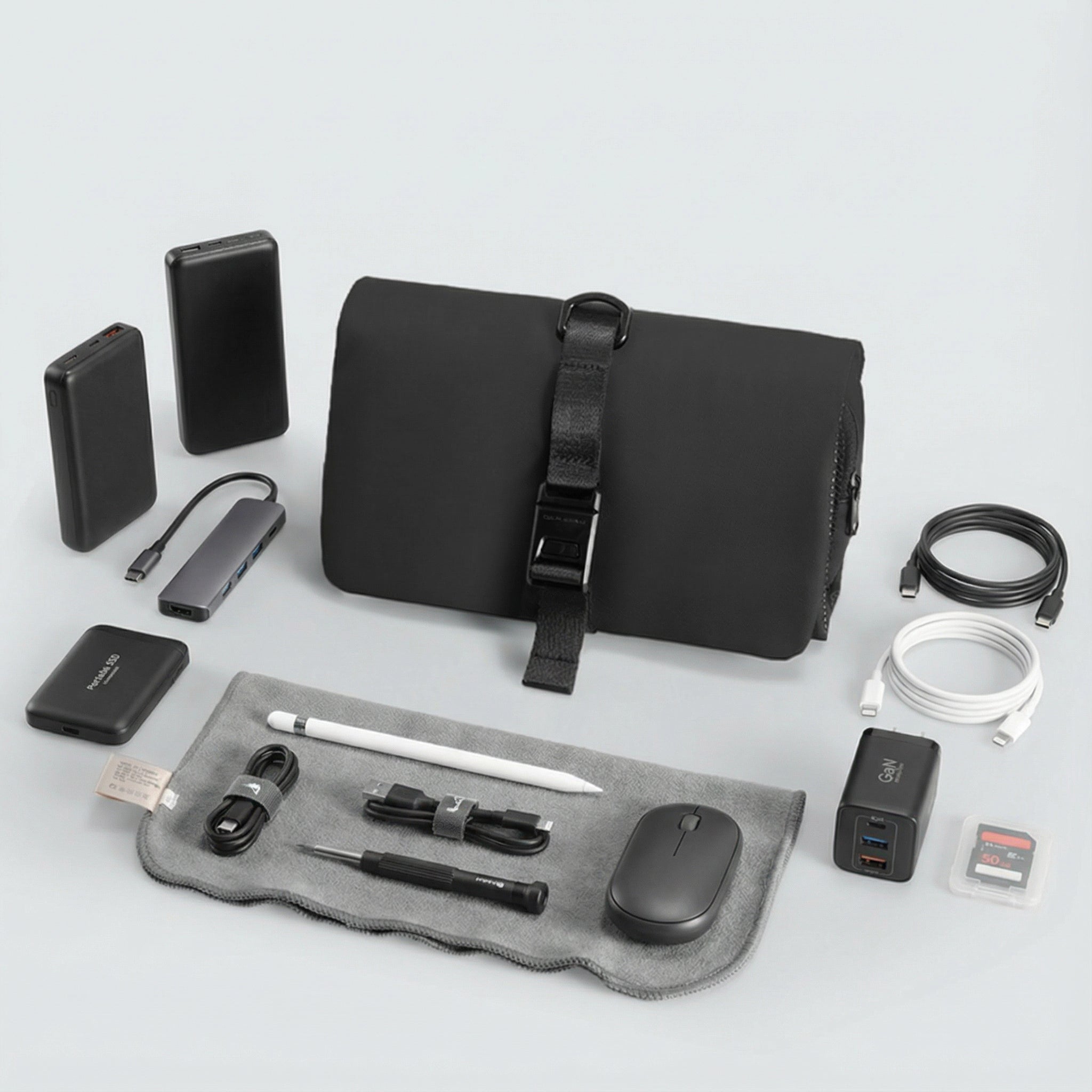 MagiClip: Wet-Dry Separate Toiletry Bag with Toothbrush Holder For Daily