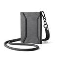 MarkRyden Global black anti-theft crossbody travel wallet with carabiner strap