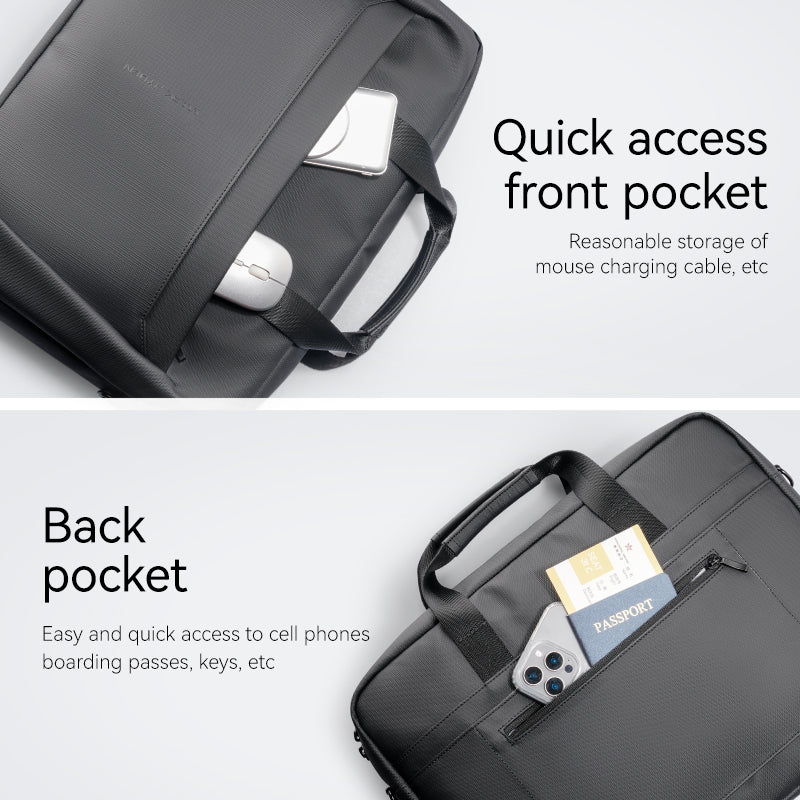 Classic V: Featherweight Water-resistant Briefcase For Urban Journeys