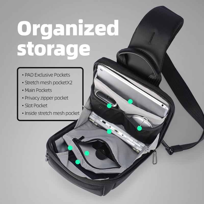 StealthChest: High Quality RFID-Secure Chest Bag for Urban Operator