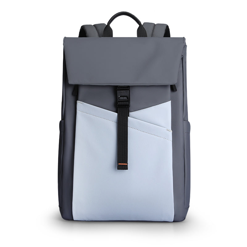 Urbanity: Elegant Gray Backpack with Spacious Compartments Durable Design