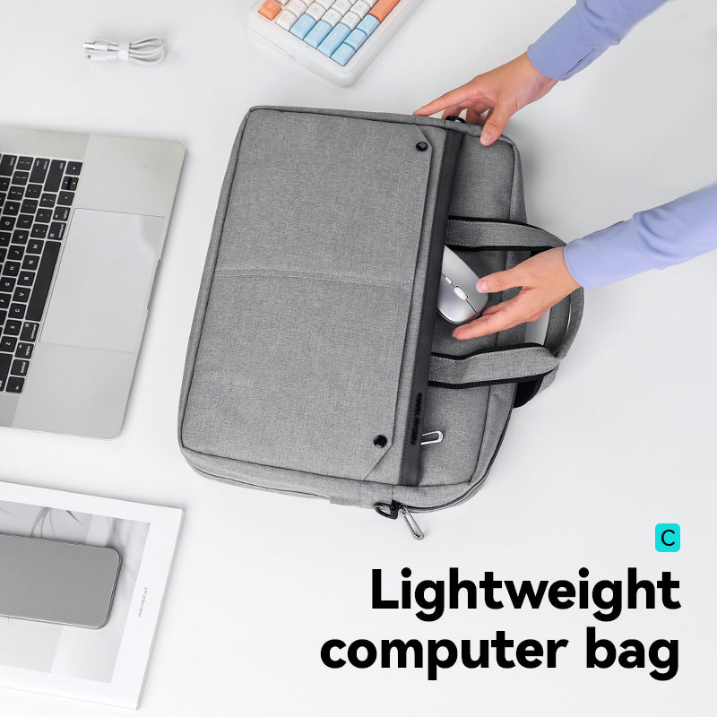 Classic I: MarkRyden Tech Commuter Computer Briefcase 14 / 15.6 inch in Gray