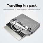 Classic I: MarkRyden Tech Commuter Computer Briefcase 14 / 15.6 inch in Gray