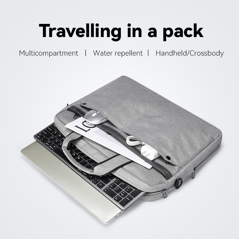 Classic I: MarkRyden Tech Commuter Computer Briefcase 14 / 15.6 inch in Gray