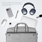 Classic I: MarkRyden Tech Commuter Computer Briefcase 14 / 15.6 inch in Gray