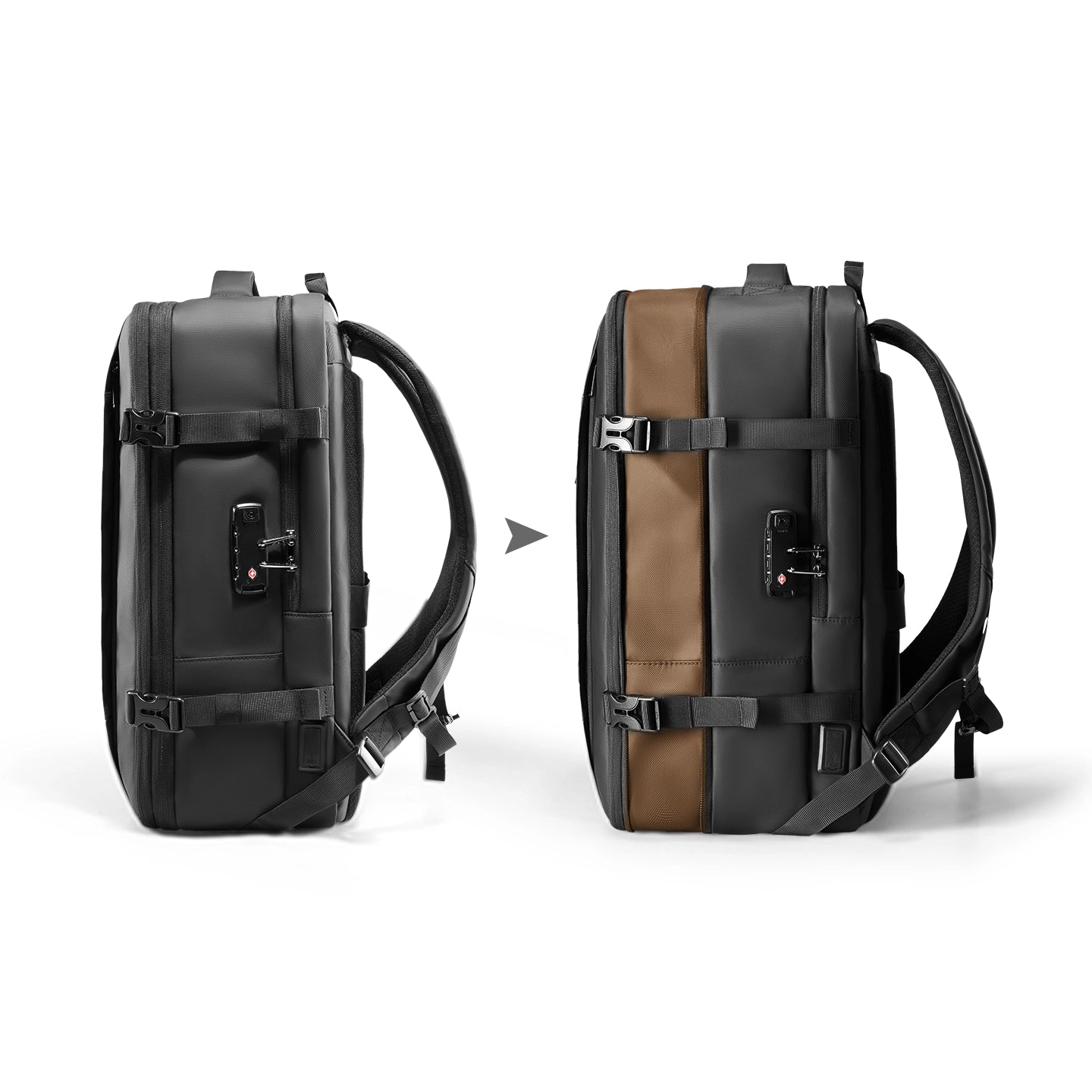 Expandos Max: MARK RYDEN Maximum Capacity Anti-theft Compression Backpack