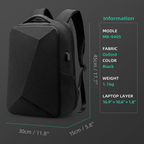 Protector I: Diamond-cut Design Hard shell Waterproof Anti-scratch Multifunctional Laptop Backpack