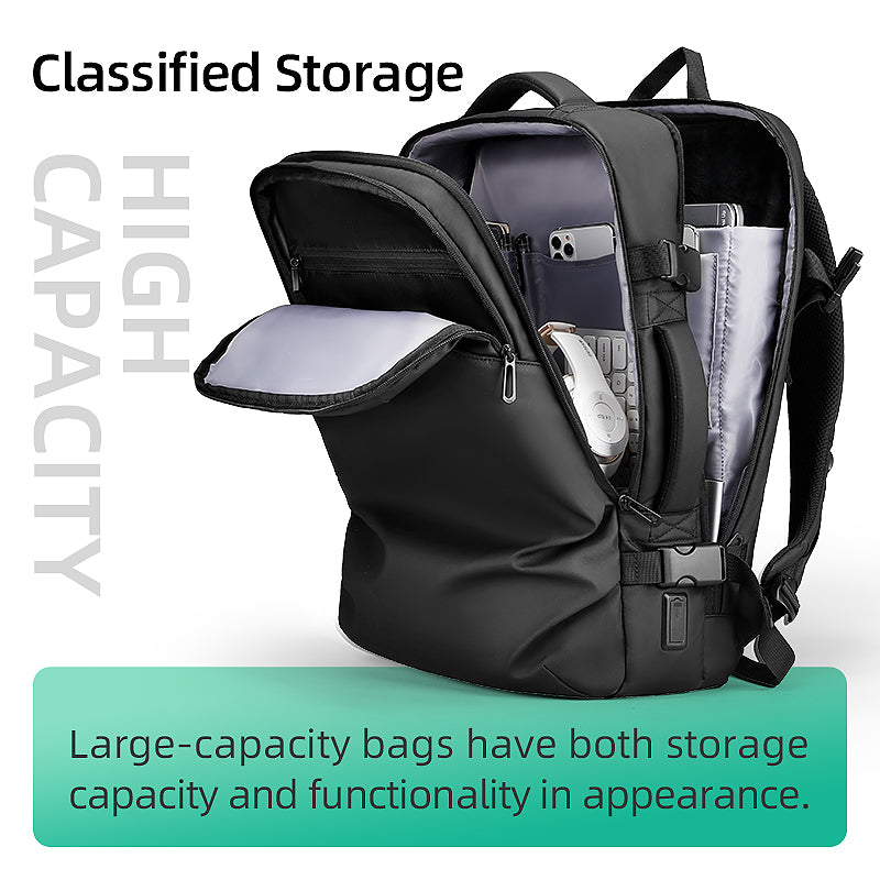 Mochila l: Versatile USB Water-Repellent Multifunctional Backpack for Modern Travels