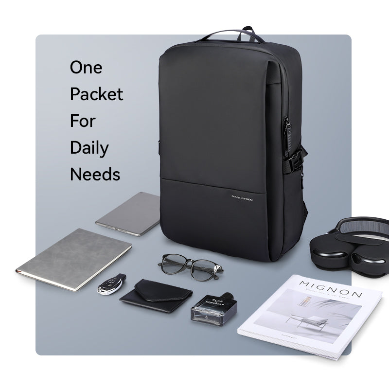 Super Light: Multi-compartment Waterproof Leather Computer Commuter Backpack