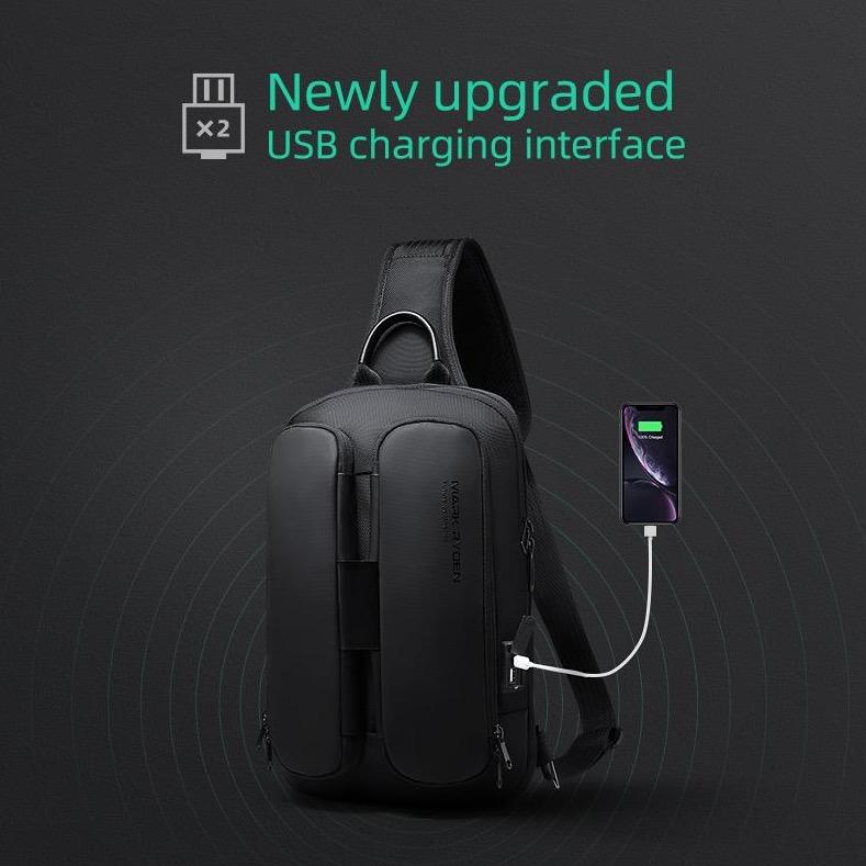 Double - L_MR7219 Mark Ryden crossbody bag Details - USB Charging Port