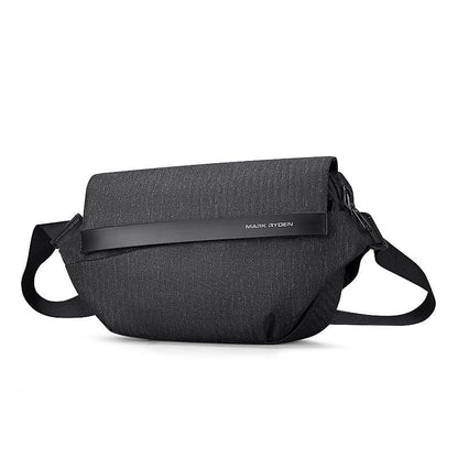 Mark Ryden Casual Black/Grey Sling Men Bag Fits For 9.7" iPad For Biking - Mark Ryden Global
